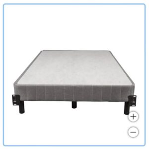 EnForce 7" Metal Box Spring with Headboard Bracket and Legs Bed frame