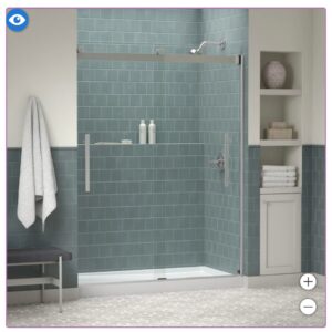 Kohler Tellin Shower Door Chrome 78x47 inches
