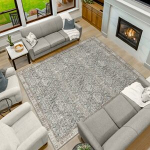 Apache Chenille Area Rug, Celyse Blue, 9'8" x 13'7"