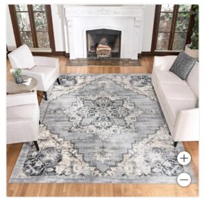 Gertmenian Thomasville Timeless Classic Snoh Grey Indoor Area Rug 8x10