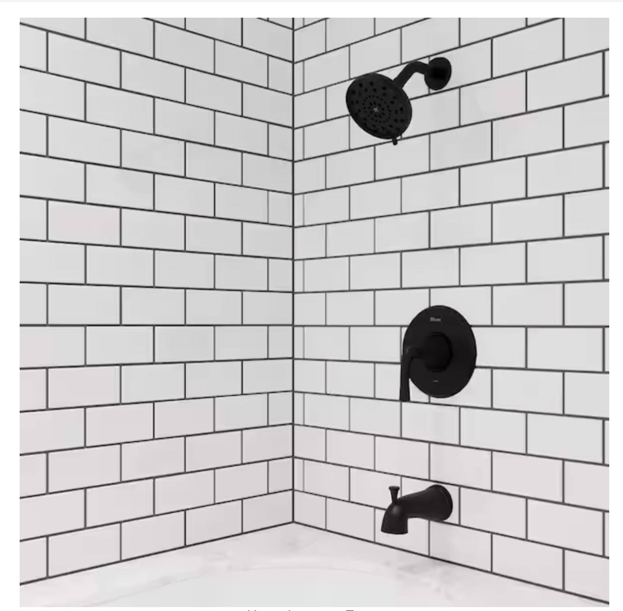 Pfister Ladera Single-Handle 3-Spray Tub and Shower Faucet 1.8 GPM in Matte Black - Image 3