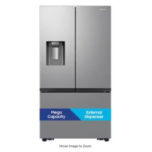 NEW Samsung 26 cu. ft. Counter Depth 3-Door French Door Refrigerator in Stainless Steel with External Water and Ice Dispenser