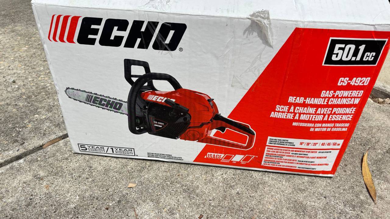 20 in. 50.1 cc 2-Stroke Gas Rear Handle Chainsaw