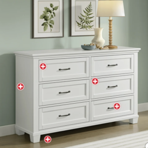 Rose 6 Drawer Dresser