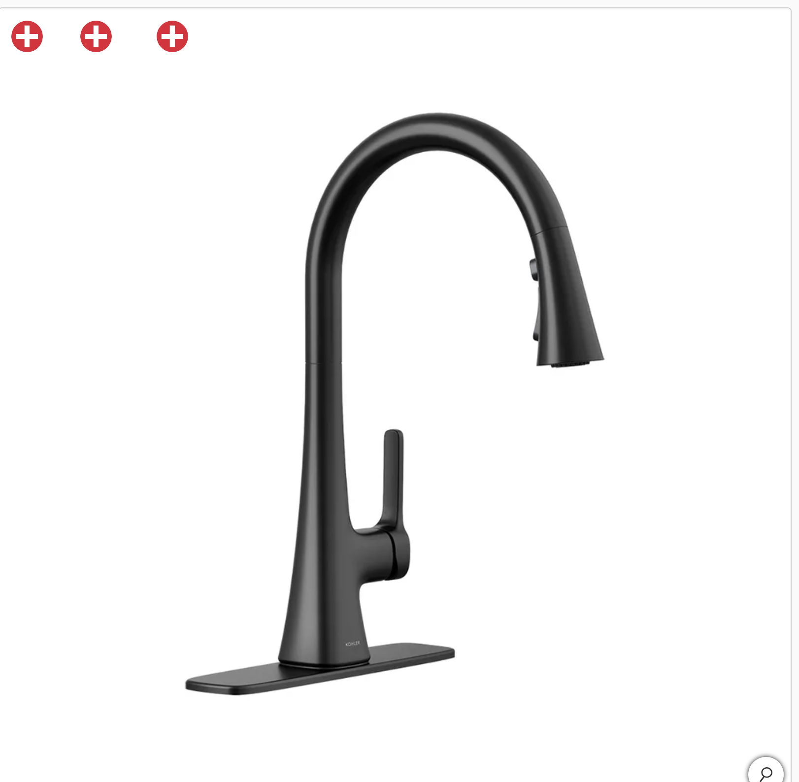 Kohler Guild Pull-down Kitchen Sink Faucet with Three-function Sprayhead - Image 2