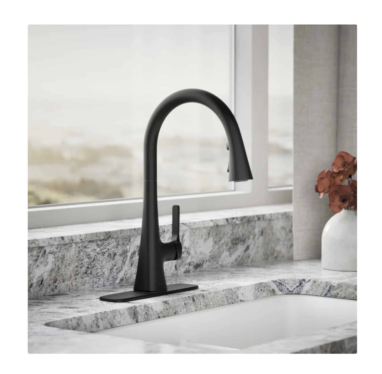 Kohler Guild Pull-down Kitchen Sink Faucet with Three-function Sprayhead