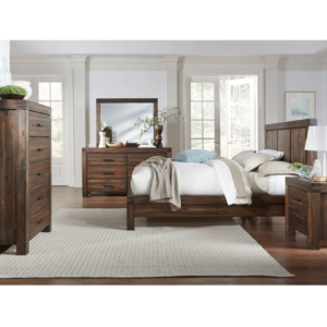 Mellina King Bedroom Collection in Brown 6-piece