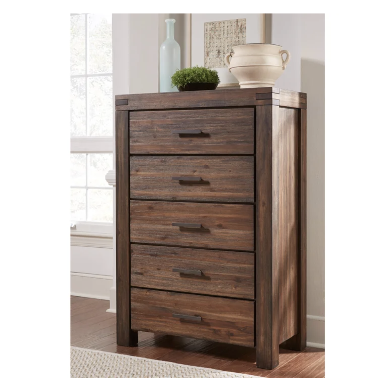 Mellina King Bedroom Collection in Brown 6-piece - Image 7