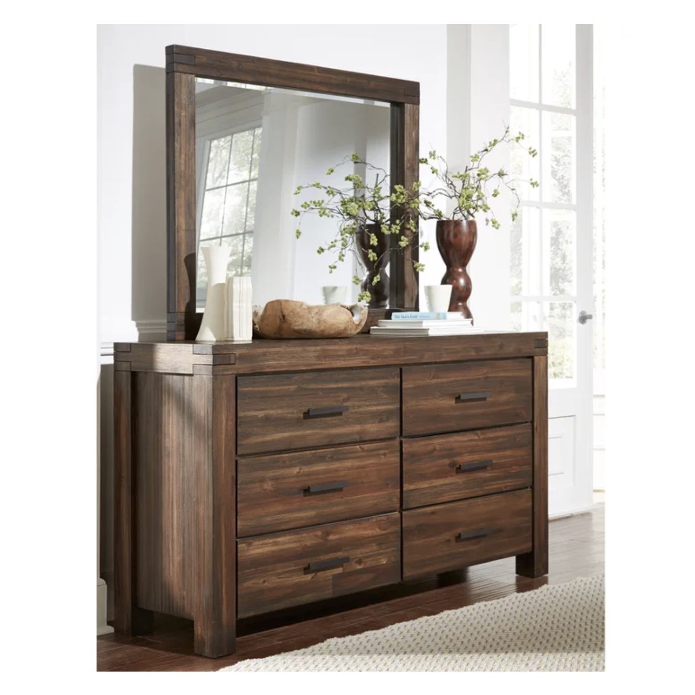 Mellina King Bedroom Collection in Brown 6-piece - Image 8