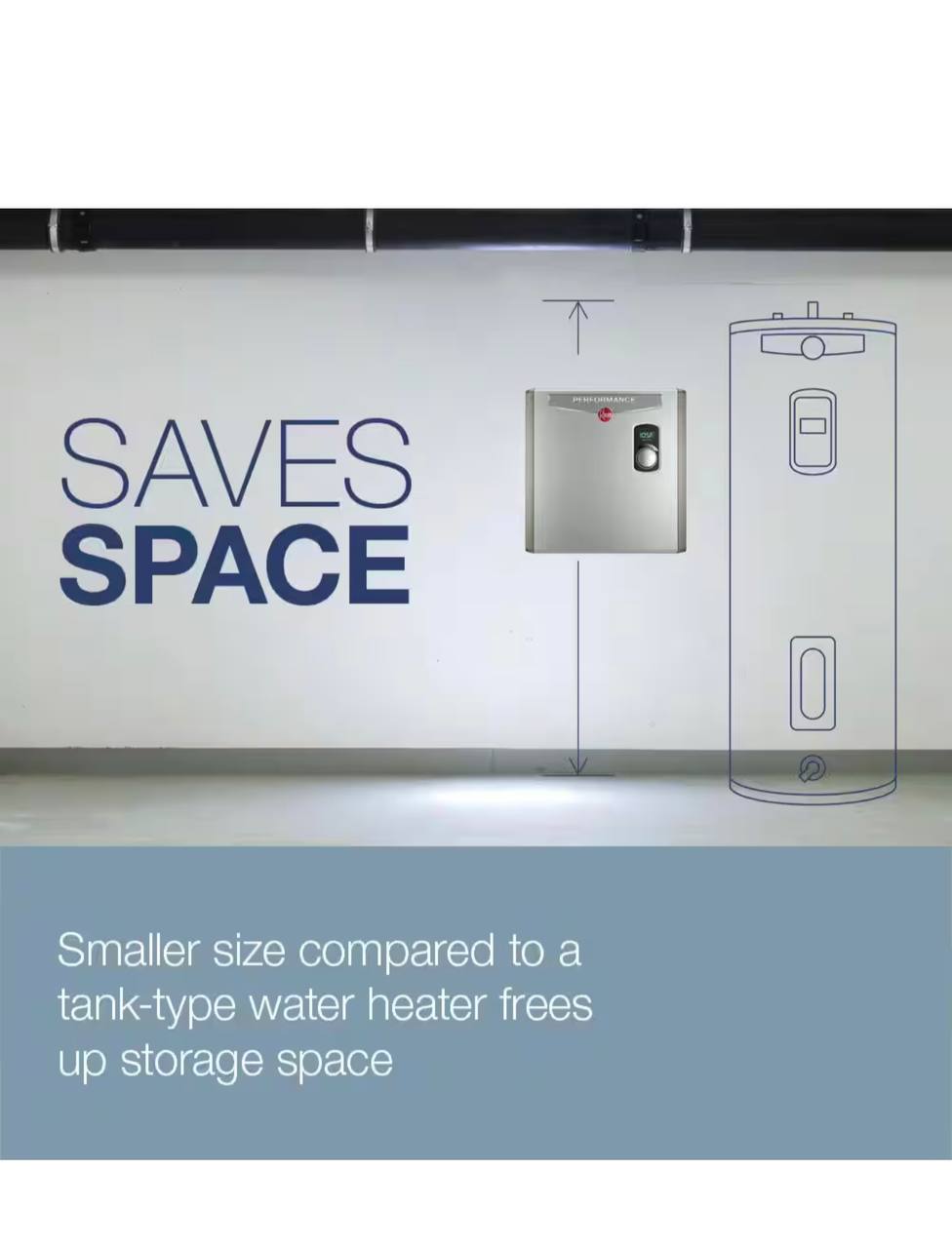 Performance 13 kW 2.54 GPM 240-Volt Self-Modulating Electric Tankless Water Heater - Image 5