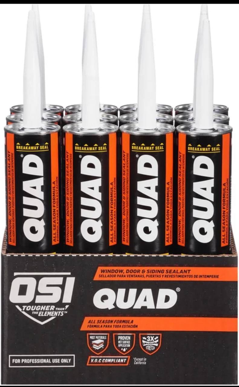 OSI QUAD Window, Door & Siding Sealant – White (10 oz)