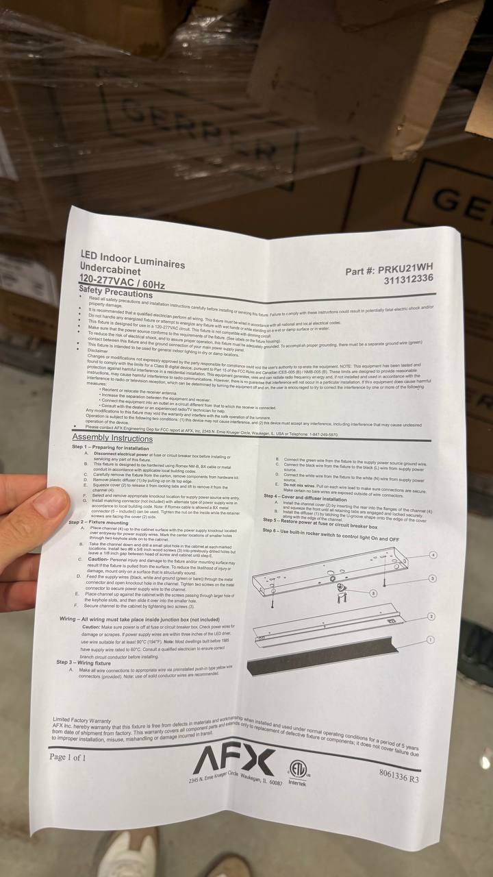 36” LED Under Cabinet Light – Plug-In - Image 4