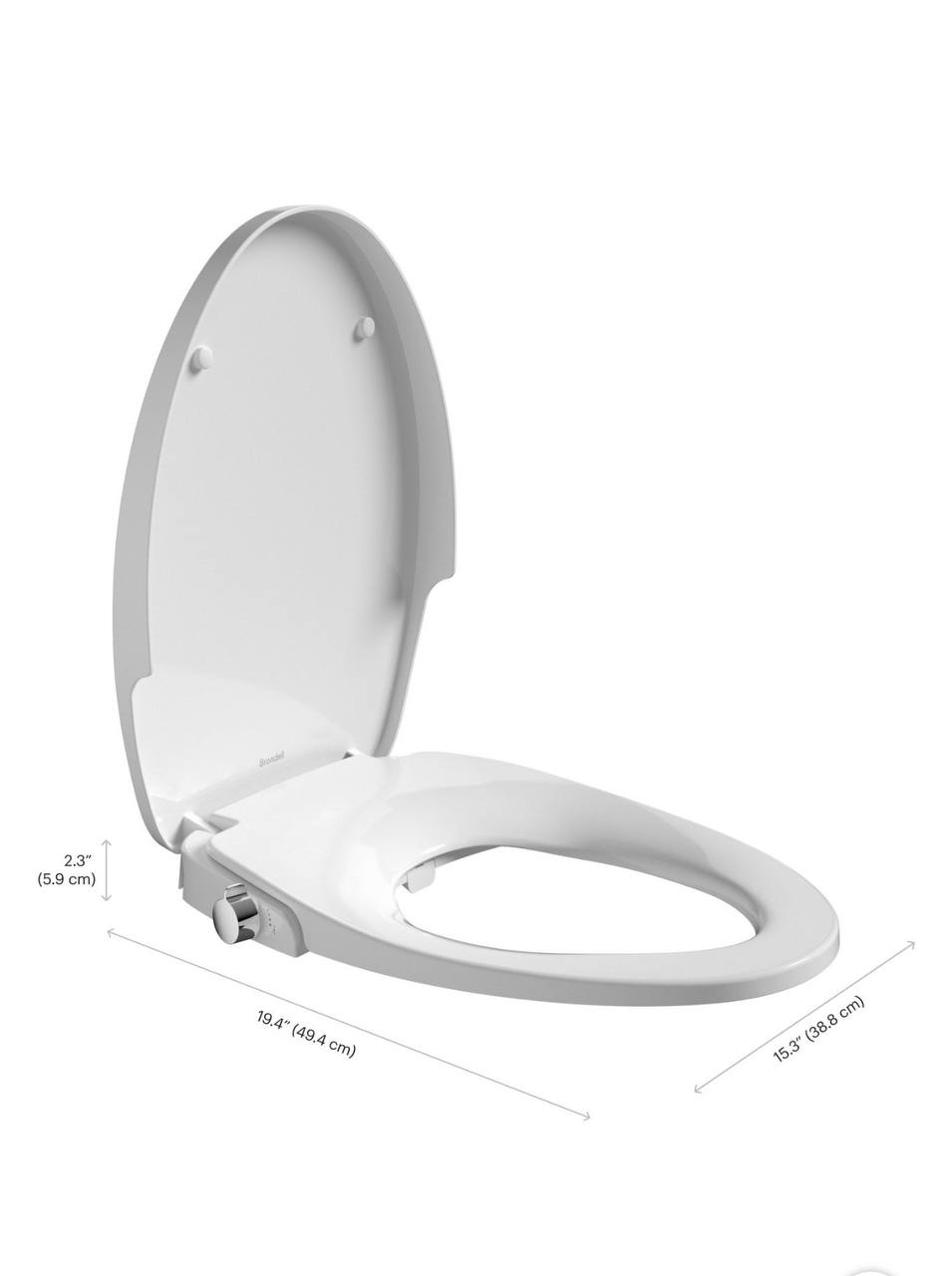 Brondell Swash CL150 Non-Electric Bidet Toilet Seat - Image 4
