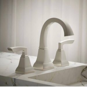 KOHLER Kallan Widespread Bathroom Faucet – Vibrant Brushed Nickel