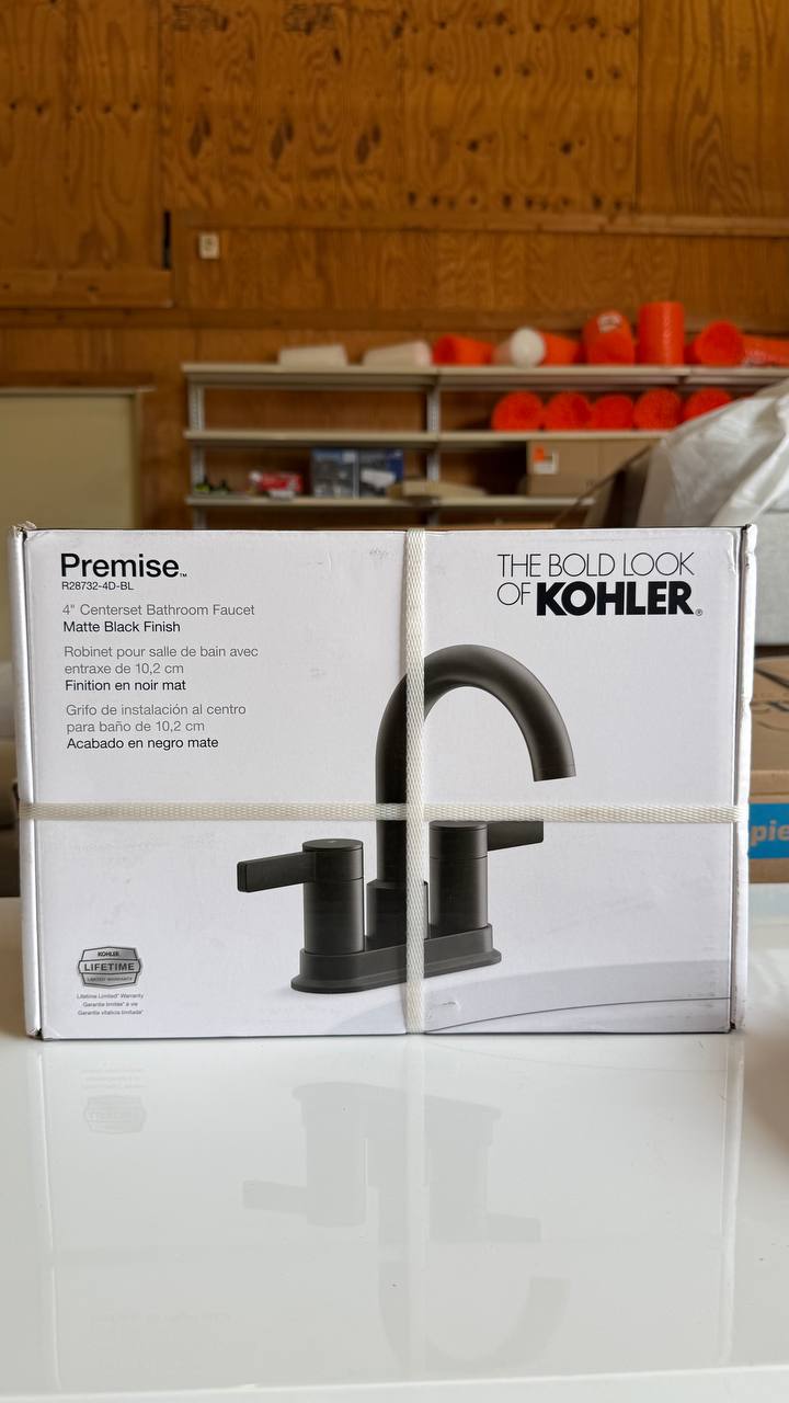 KOHLER Premise Bathroom Faucet – Matte Black - Image 2