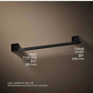 KOHLER Kallan Towel Bar 18” (Matte Black)