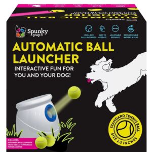 Spunky Pup Automatic Tennis Ball Launcher – Automatic Dog Ball Thrower