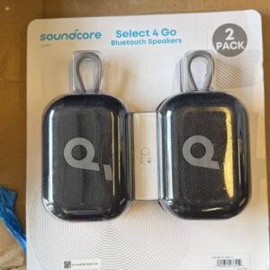 Soundcore Select 4 Go Bluetooth Speaker by Anker, 2-pack Bundle