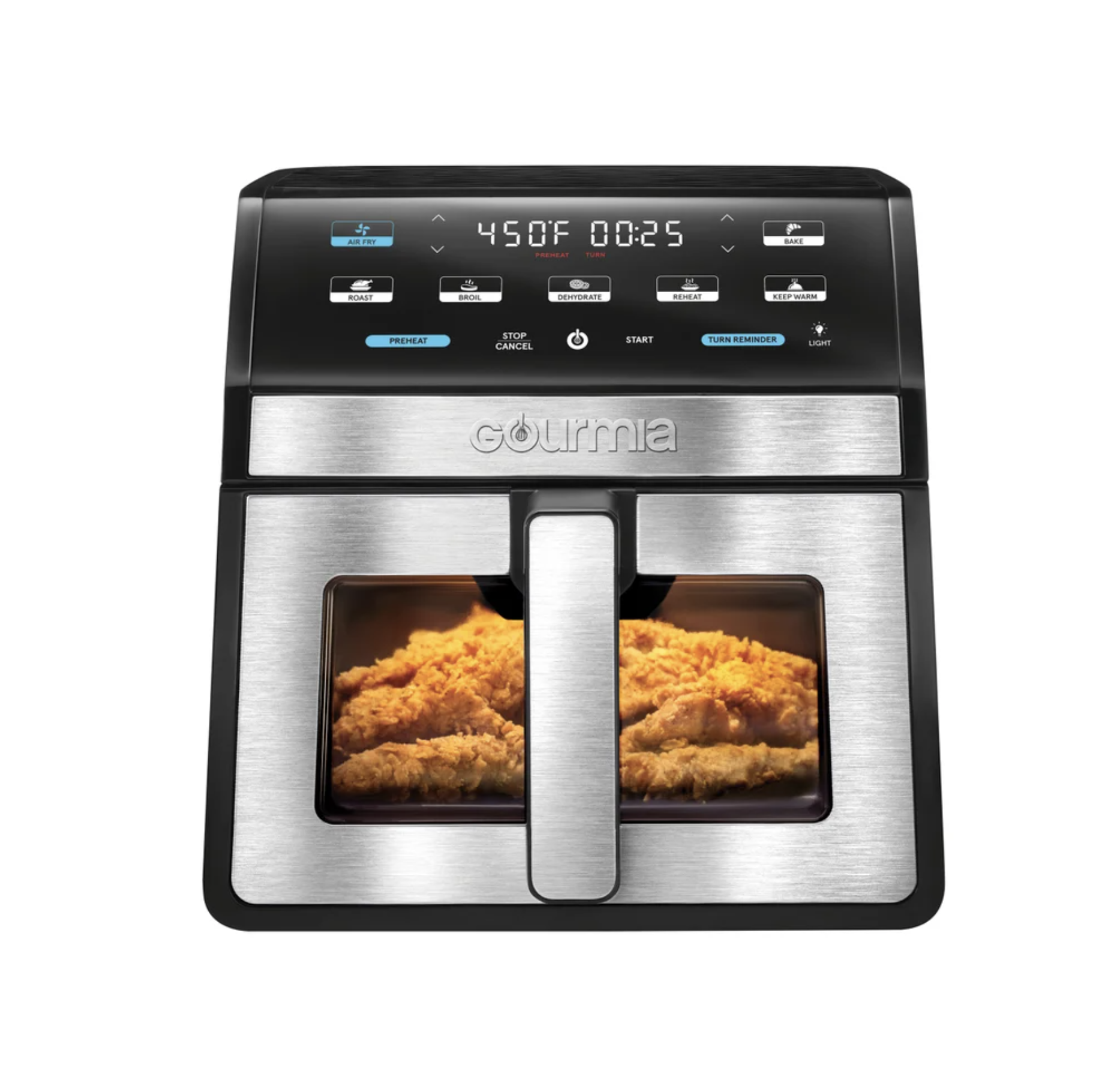 Gourmia 8-Quart Digital Air Fryer with Window & Light