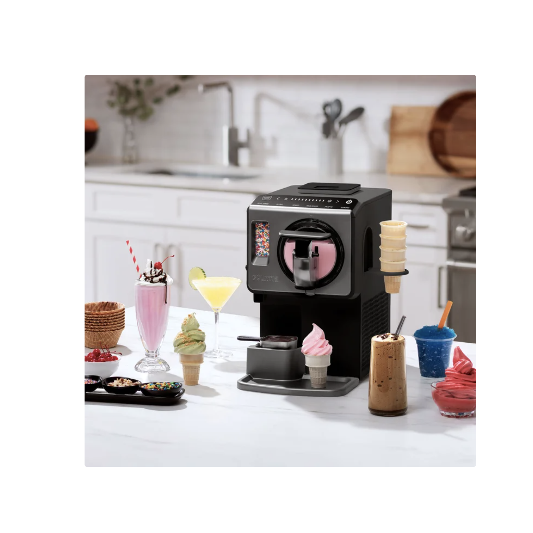 Gourmia 2 Quart Automatic Soft Serve Ice Cream and Frozen Drink Maker - Image 3