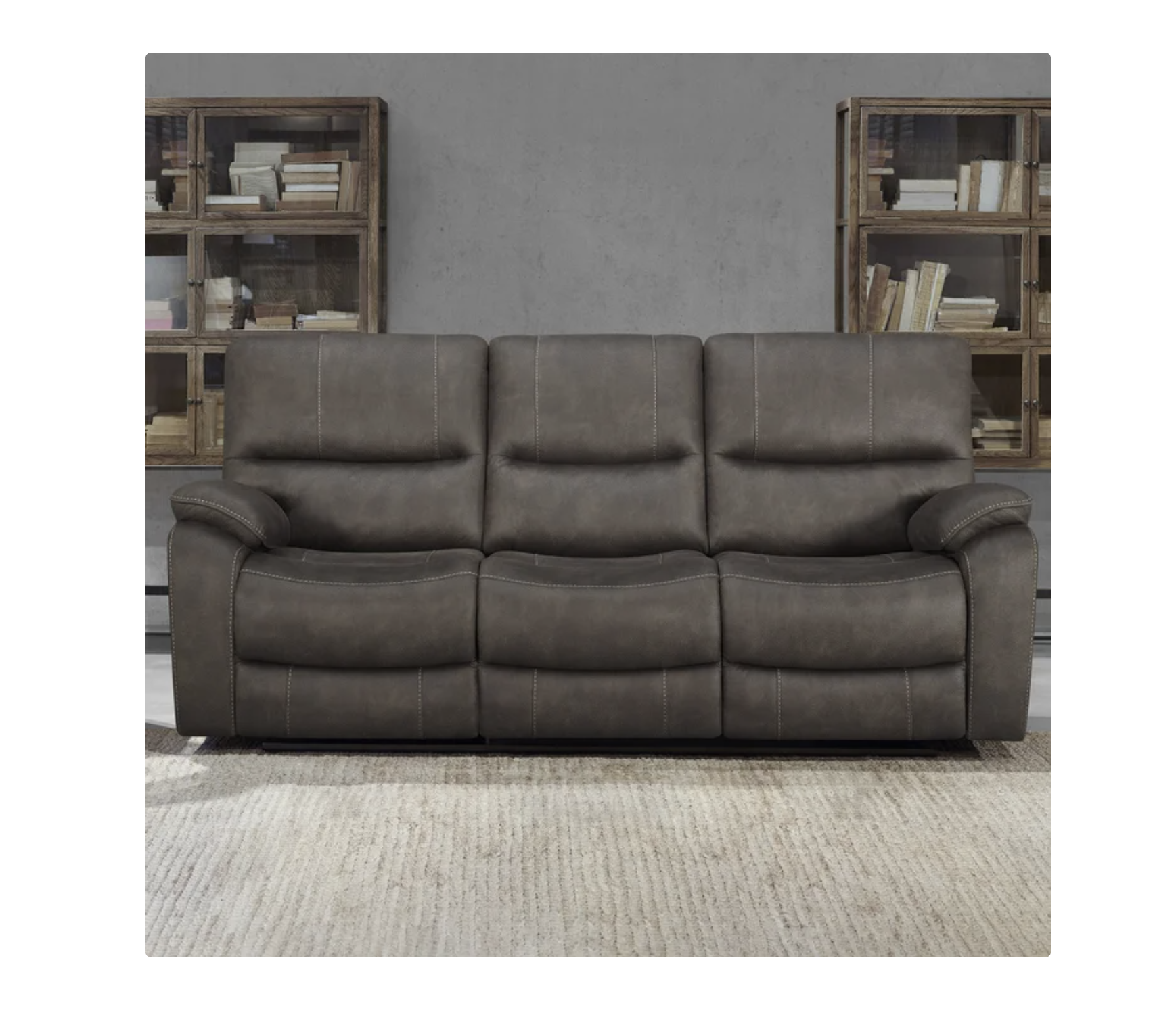 Barcalounger Fabric Reclining Sofa