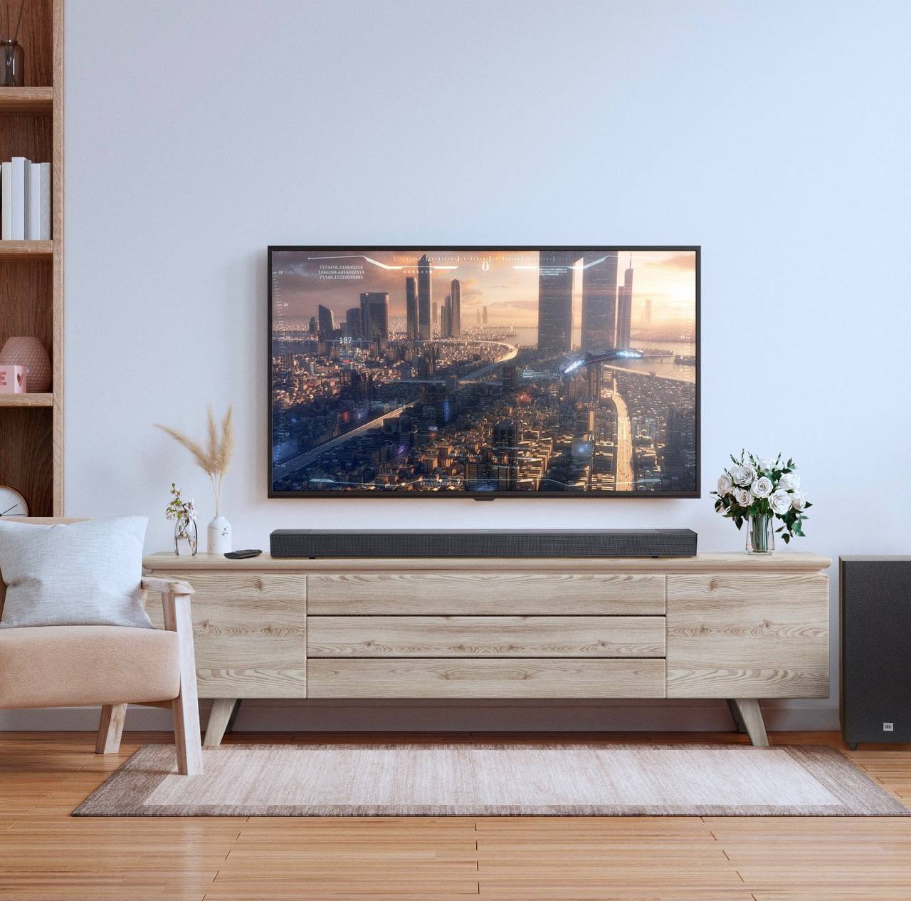 JBL Cinema SB595 3.1.2 Dolby Atmos Soundbar with Wireless Subwoofer - Image 4