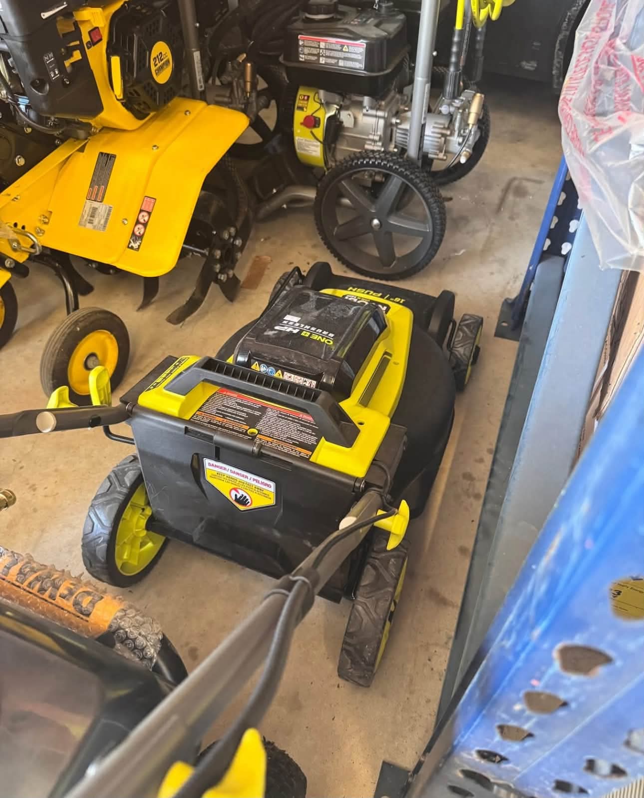 ONE+ HP 18V Brushless 16 in. Cordless Battery Walk Behind Push Lawn Mower (tool only ) - Image 3