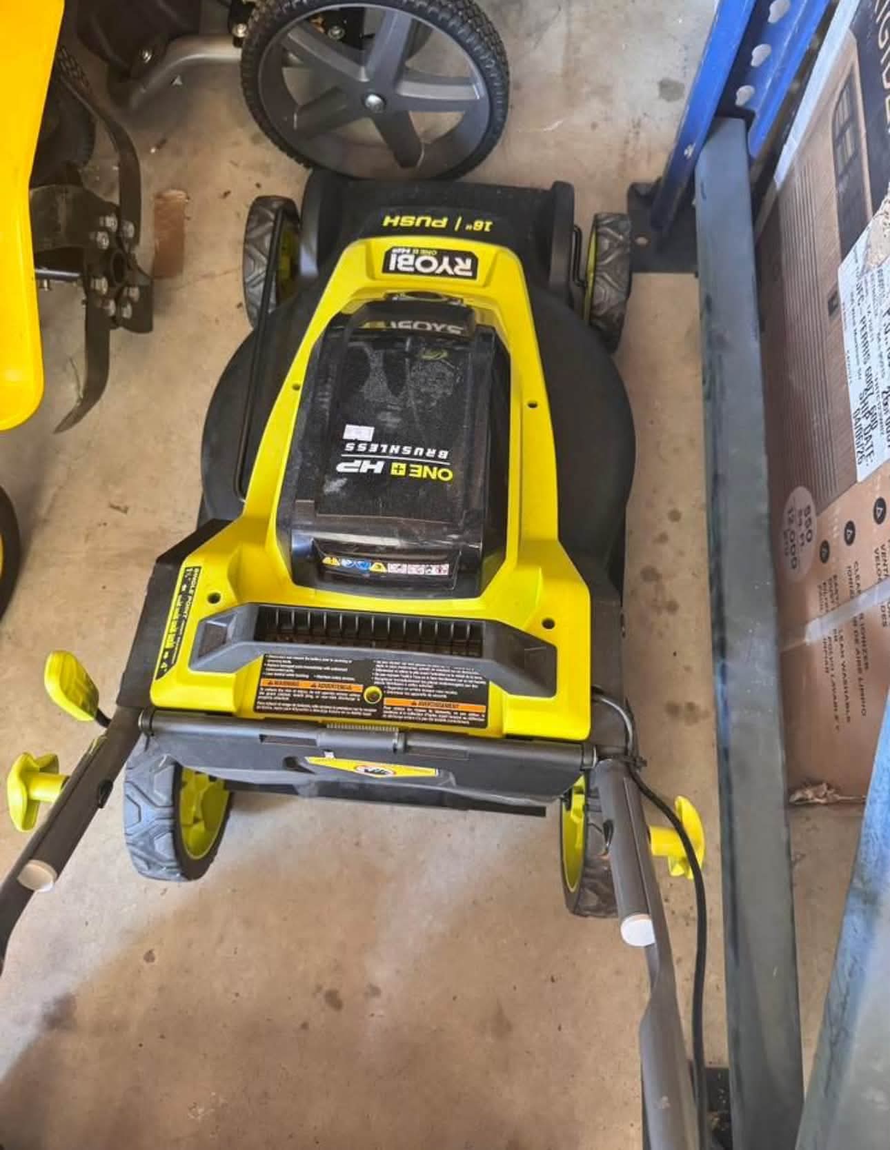 ONE+ HP 18V Brushless 16 in. Cordless Battery Walk Behind Push Lawn Mower (tool only ) - Image 2