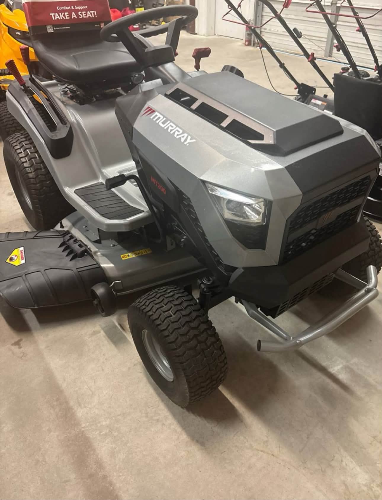 MT200 42 in. 19.0 HP 540cc EX1900 Series Briggs and Stratton Engine Automatic Gas Riding Lawn Tractor Mower - Image 2