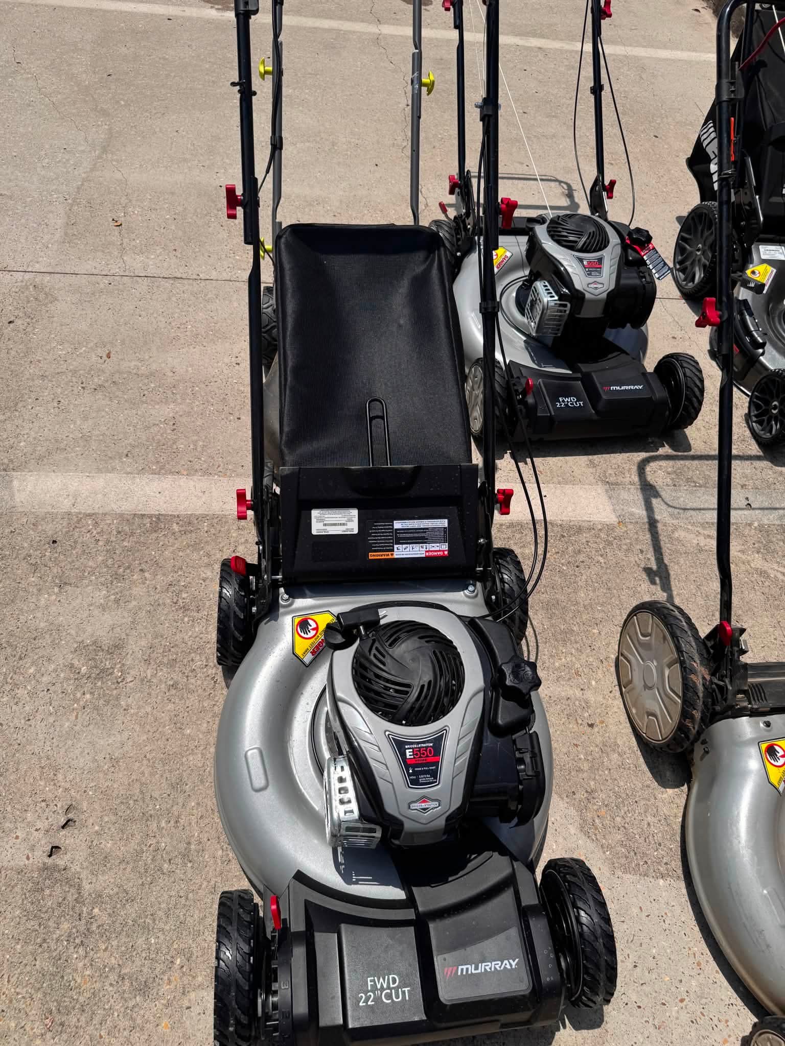 Murray 22 in. 140 cc Briggs & Stratton Walk Behind Gas Self-Propelled Lawn Mower with Front Wheel Drive and Bagger - Image 2