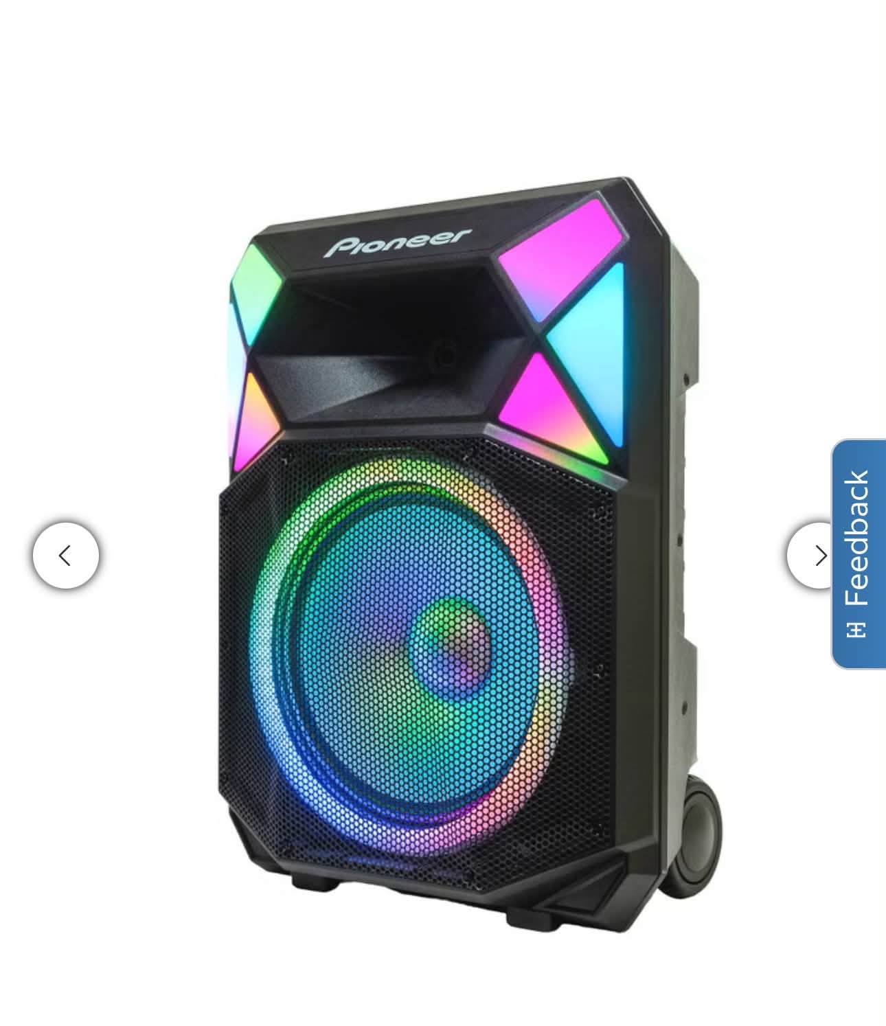 Pioneer PSX615 700W 15" Bluetooth Party Speaker RGB LED Auracast SPEAKER & POWER CORD