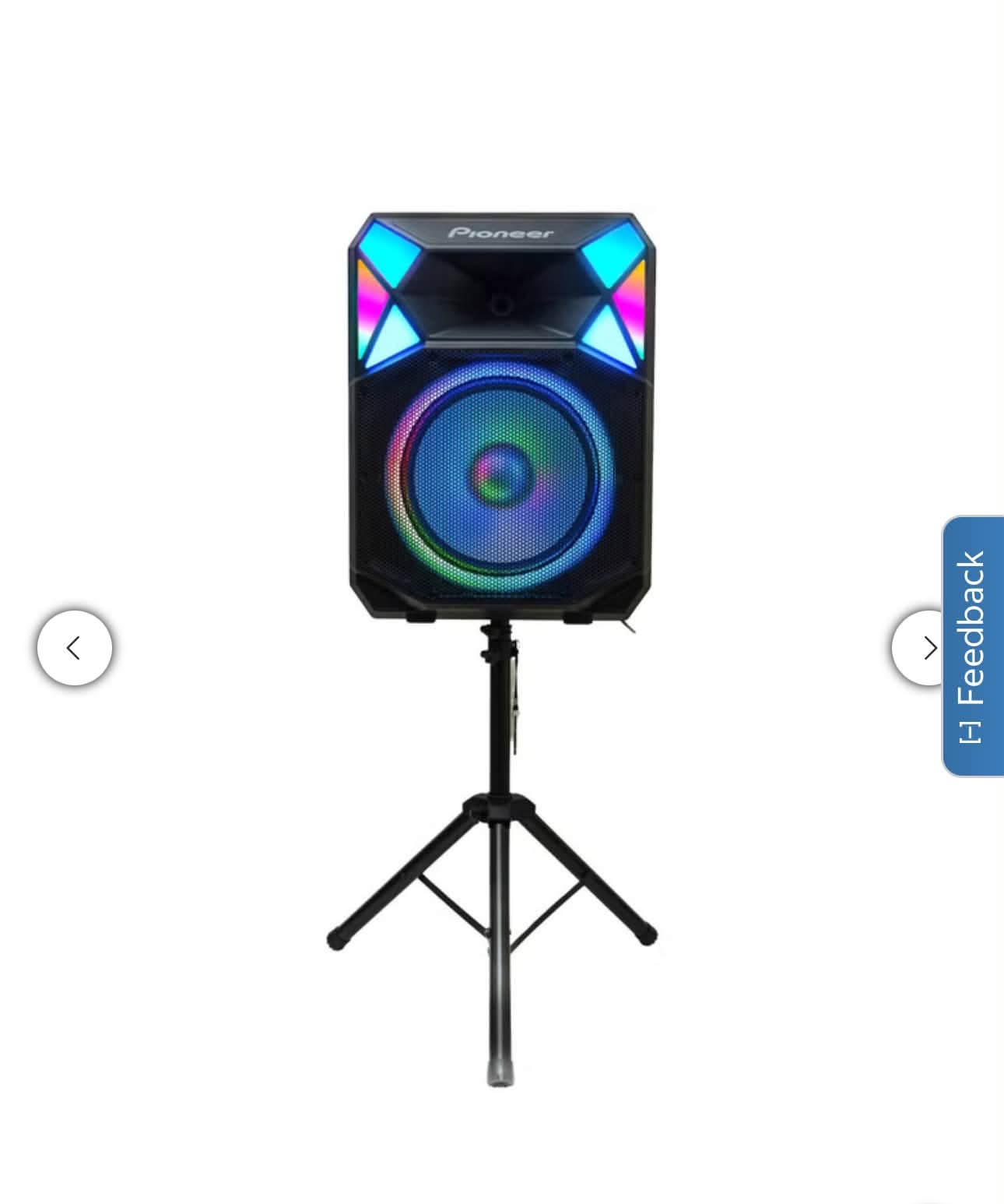 Pioneer PSX615 700W 15" Bluetooth Party Speaker RGB LED Auracast SPEAKER & POWER CORD - Image 2