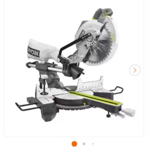 RYOBI 15 Amp 10 in. Corded Sliding Compound Miter Saw with LED Cutline Indicator
