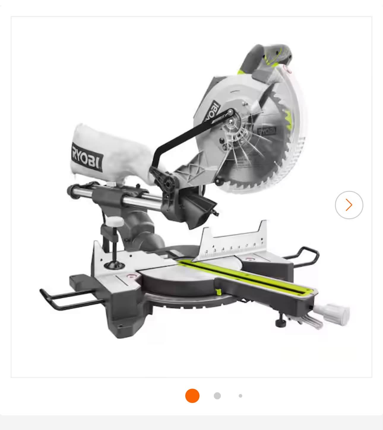 RYOBI 15 Amp 10 in. Corded Sliding Compound Miter Saw with LED Cutline Indicator