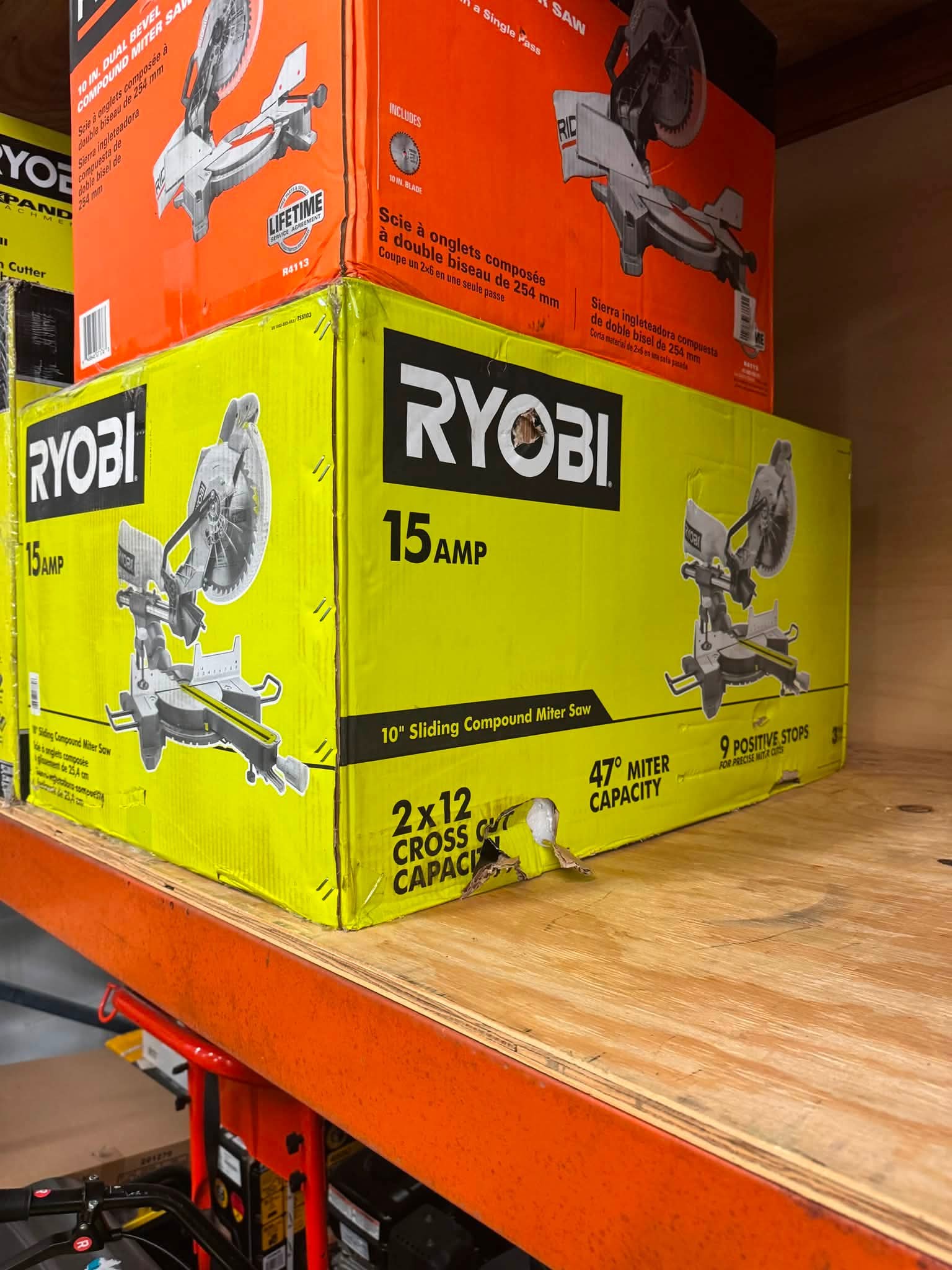 RYOBI 15 Amp 10 in. Corded Sliding Compound Miter Saw with LED Cutline Indicator - Image 4