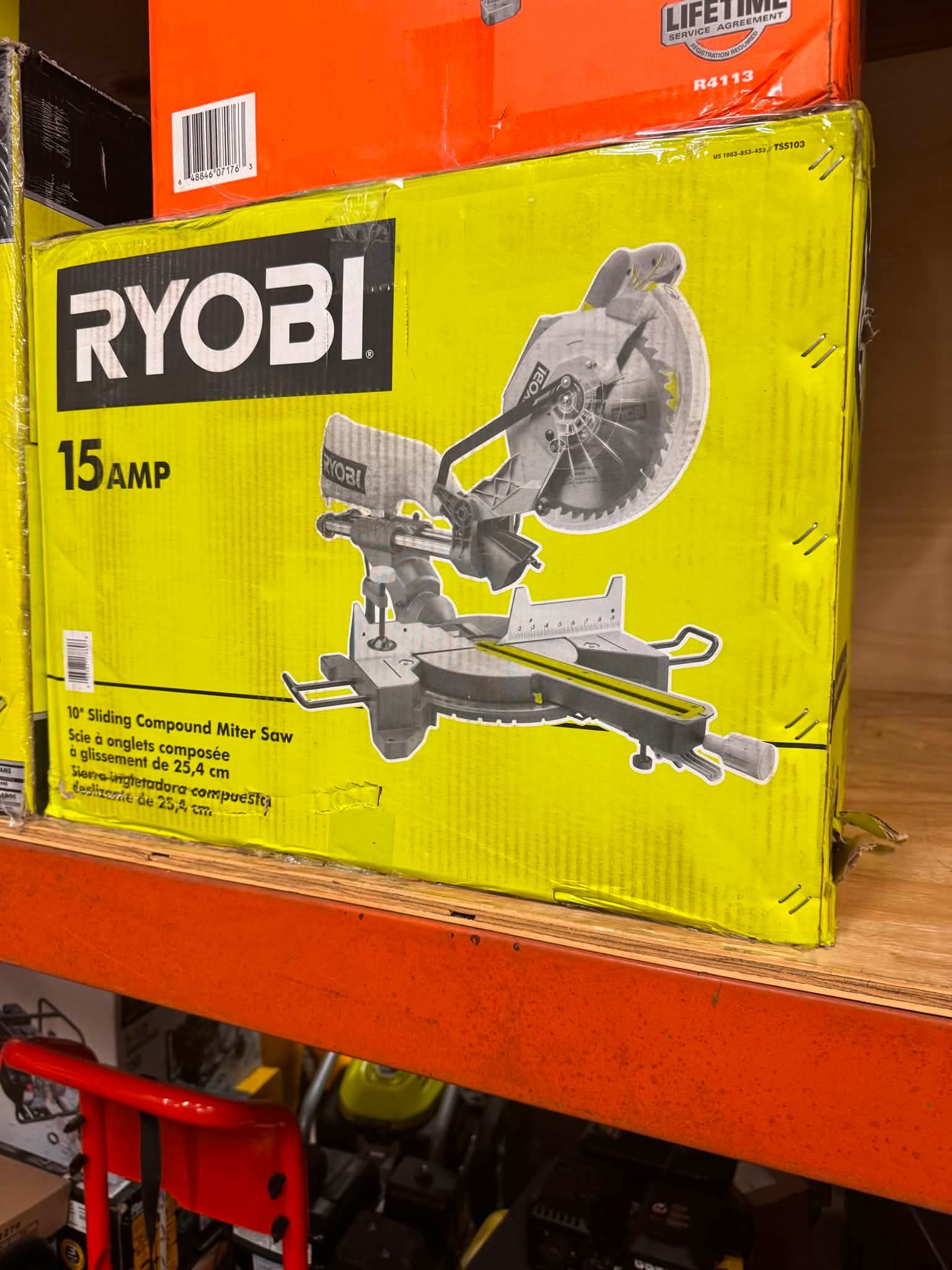 RYOBI 15 Amp 10 in. Corded Sliding Compound Miter Saw with LED Cutline Indicator - Image 3