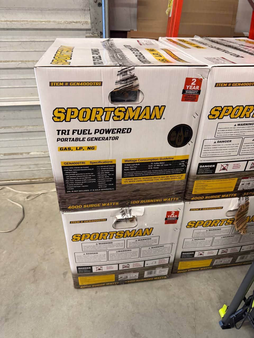 Sportsman 4,000-Watt/3,500-Watt Recoil Start Tri Fuel Portable Generator, Runs on Natural Gas, Gasoline, or Propane - Image 6
