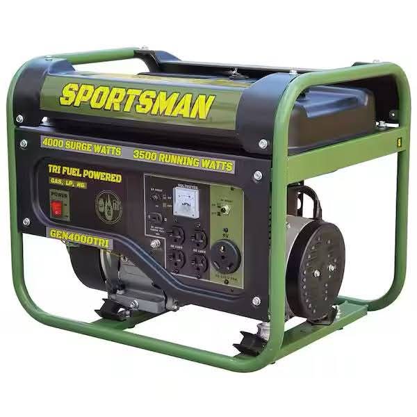 Sportsman 4,000-Watt/3,500-Watt Recoil Start Tri Fuel Portable Generator, Runs on Natural Gas, Gasoline, or Propane - Image 2