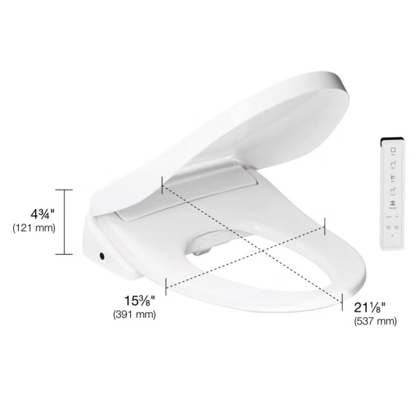 Kohler PureWash E805 Bidet Toilet Seat with Remote Control - Image 2