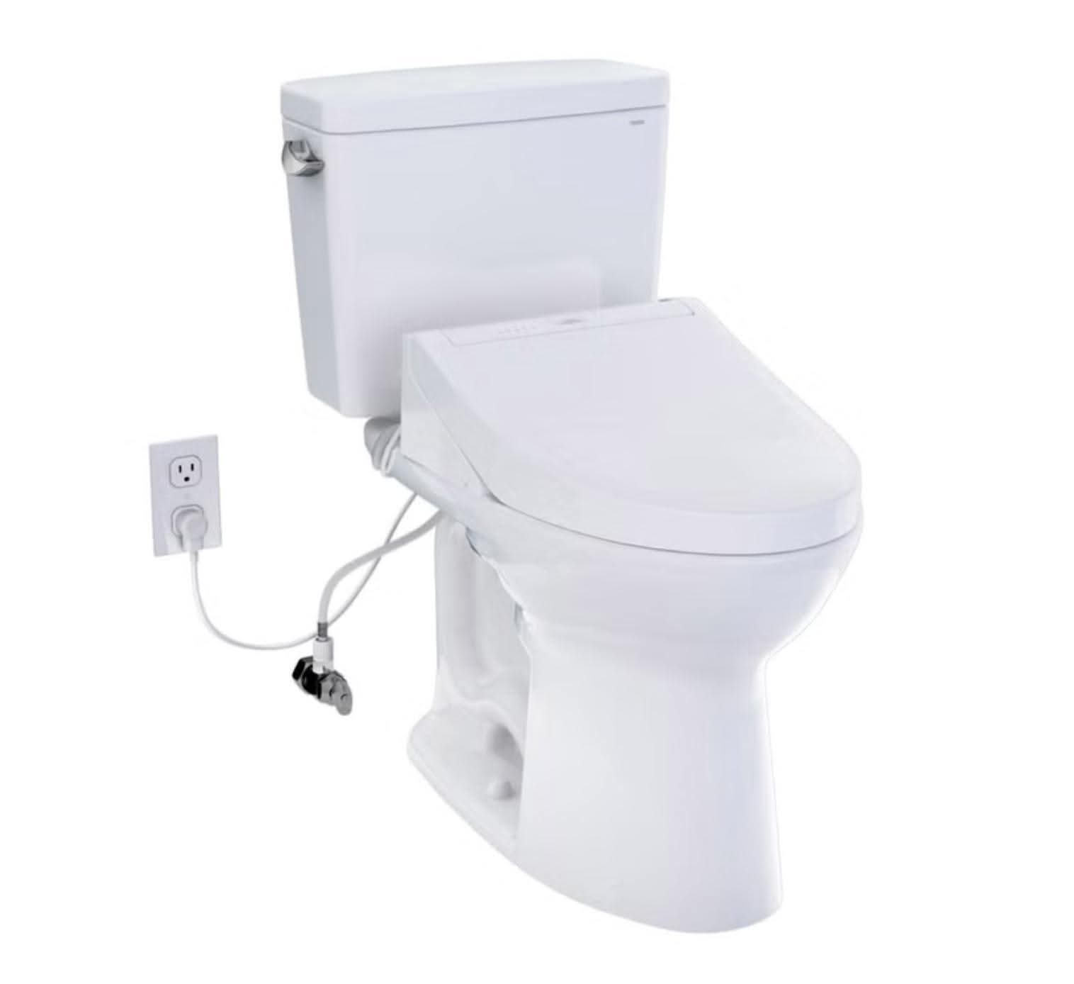 TOTO Drake 2-piece Elongated Toilet with C5 Washlet Bidet Seat