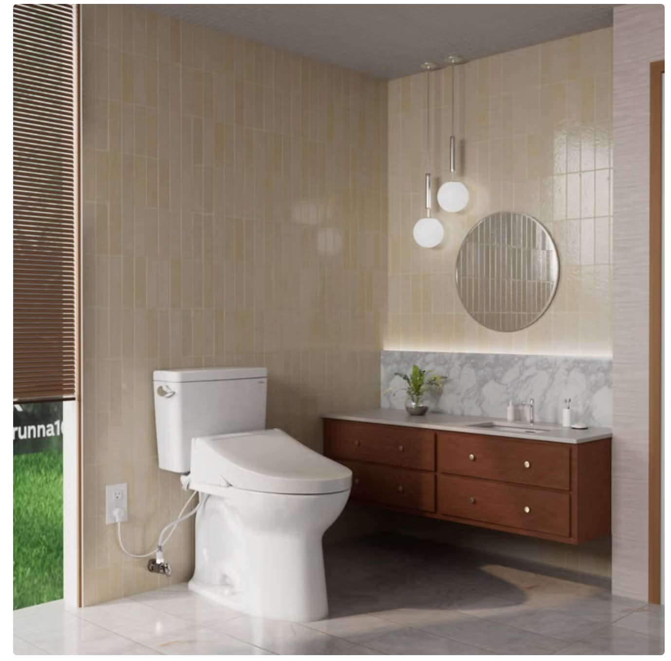TOTO Drake 2-piece Elongated Toilet with C5 Washlet Bidet Seat - Image 4
