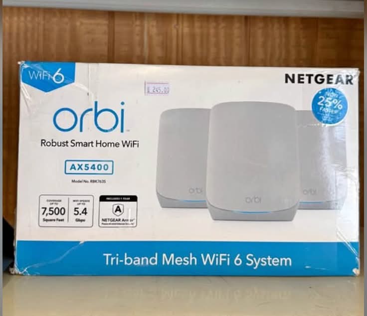 NETGEAR Orbi AX5400 Tri-Band Mesh WiFi 6 System (RBK763S) - Image 2