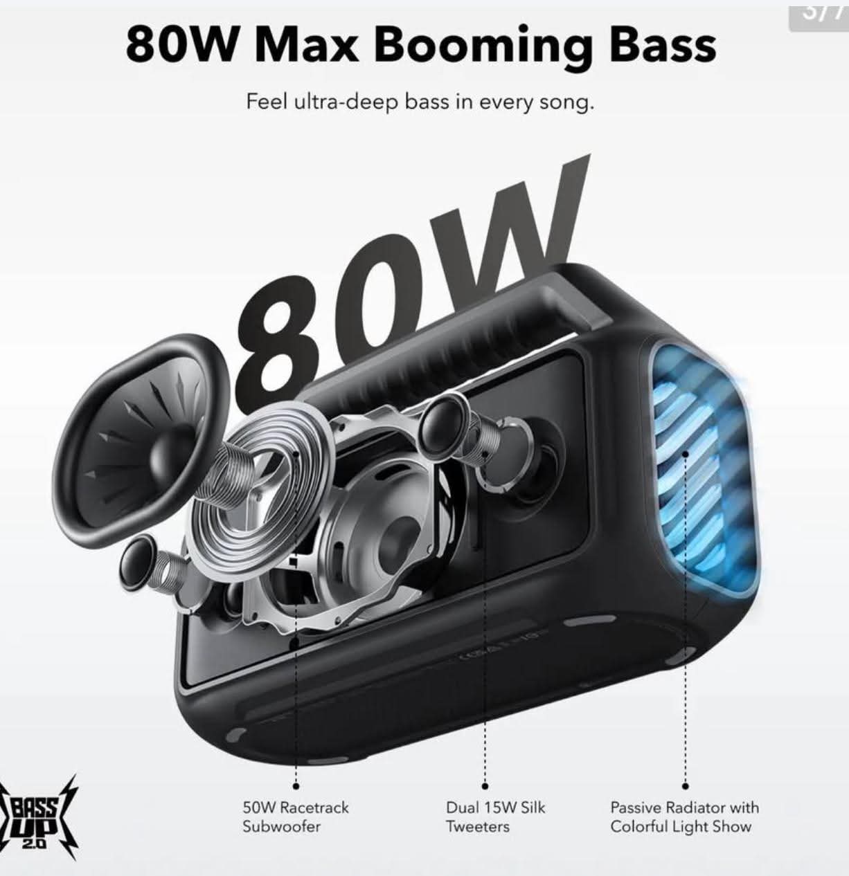 Soundcore Boom V2 Portable Bluetooth Speaker - Image 2