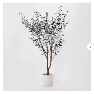 76.5x 30 Artificial Olive Tree in Ceramic Pot