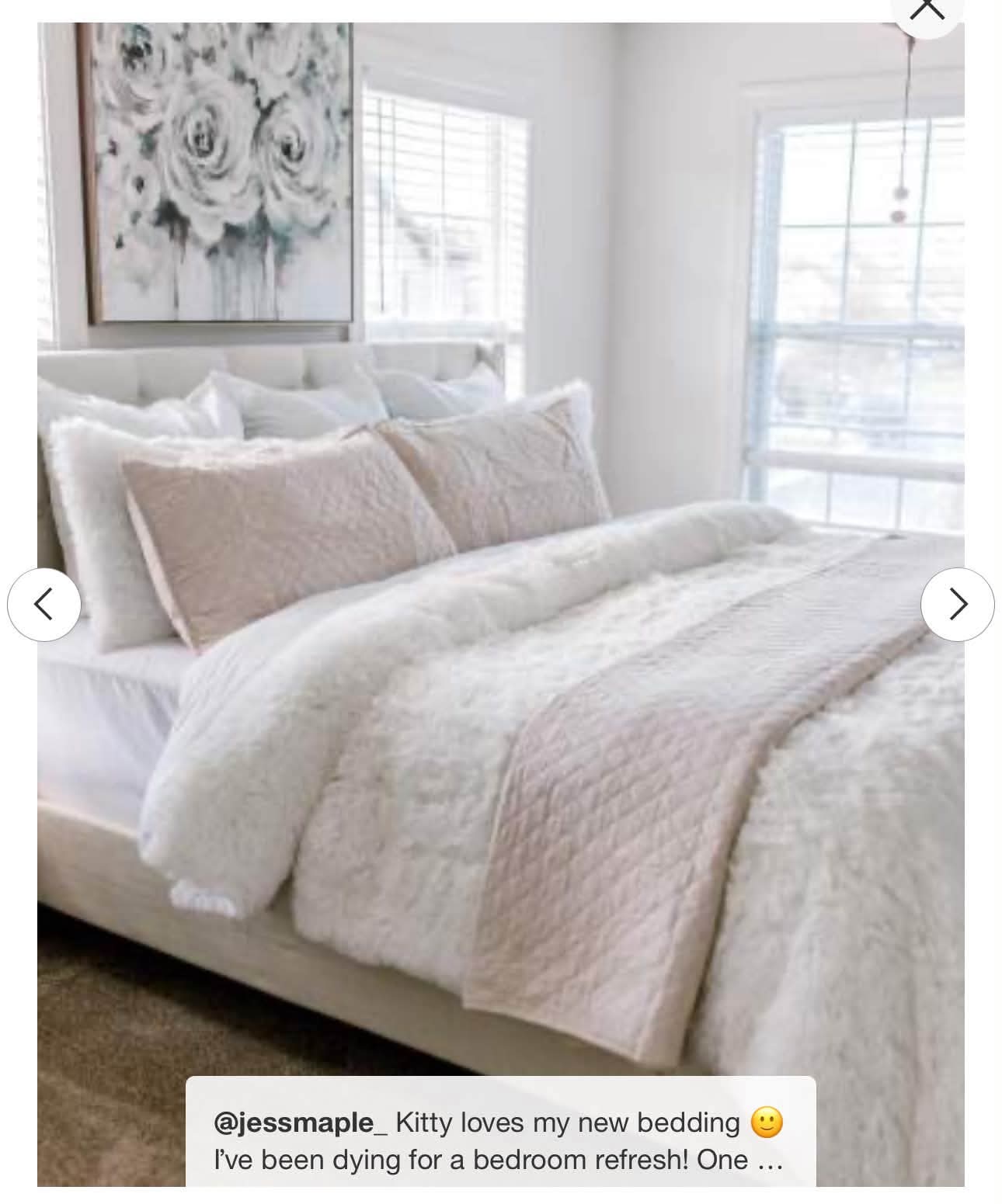 3-piece King-size Threshold Faux Fur Box Stitch Comforter Set - Image 4
