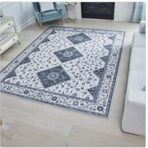 Wyatt & Ash Washable Indoor Area Rug, Cyrus 9' x 12'