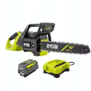 40V HP Brushless 18 in. Cordless Battery Powered Chainsaw Kit - 4.0 Ah Battery and Rapid Charger Included