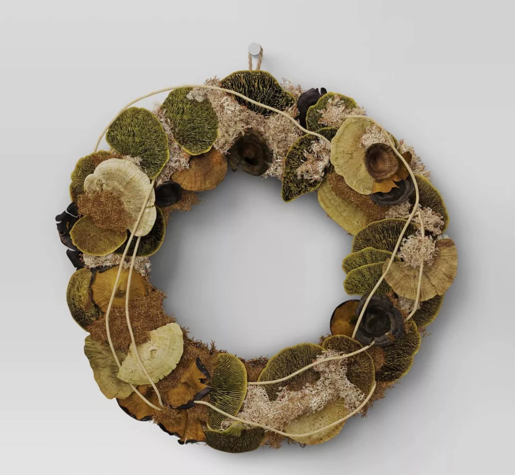 Threshold preserved mushroom and moss wreath - Image 2