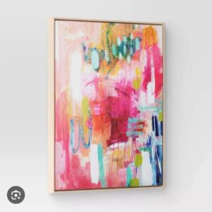 Colorful Collage by Amira Rahim Framed Wall Canvas