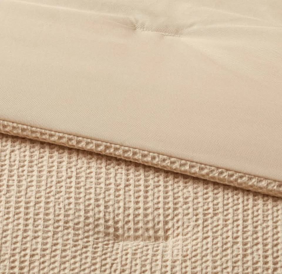 Threshold™ King Washed Waffle Weave Comforter and Sham Set — Horseradish - Image 4